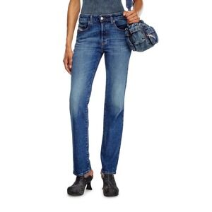 NEW Diesel 1989 D Mine Straight Leg Jeans Dark Wash Blue Denim Size 25